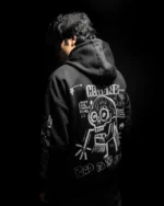 Bad To The Bone - Hand Drawn Hoodie - Image 3