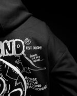 Bad To The Bone - Hand Drawn Hoodie - Image 2