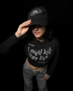 Kill My Ex - Cropped Hoodie - Image 4