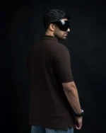 Coffee Brown Polo T-Shirt - Image 3