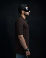 Coffee Brown Polo T-Shirt - Image 5