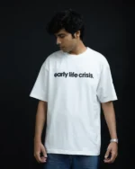 Early Life Crisis - Puff Print Oversized T-Shirt - Image 3