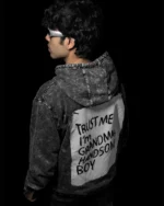 Grandma's Boy - Stone Wash Hoodie - Image 5