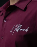 Maroon Oversized Shirt - Image 2