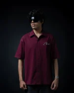 Maroon Oversized Shirt