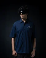 Navy Blue Oversized Shirt