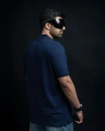 Navy Blue Polo T-Shirt - Image 3