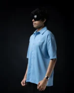 Sky Blue Oversized Shirt - Image 3