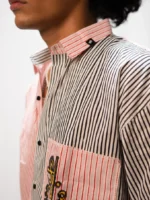 LOGO MISMATCHED STRIPES SHIRT - Image 4