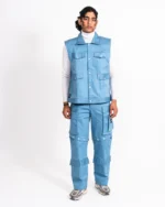 DRILL SLEEVELESS JACKET - Image 2