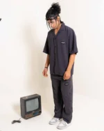 WAFFLE BUTTON DOWN PANTS - Image 3