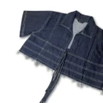 KIMONO DENIM CROP SHIRT - Image 3