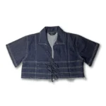 KIMONO DENIM CROP SHIRT